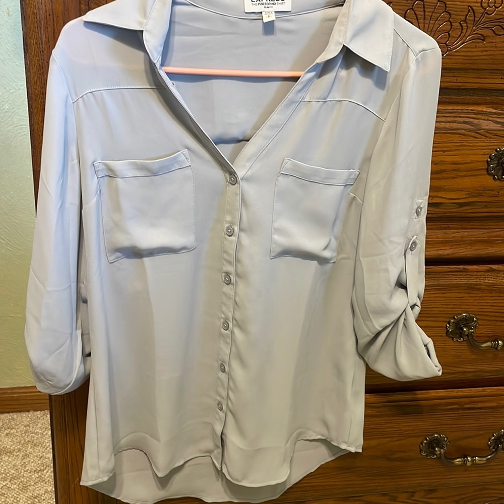 Grey dress shirt